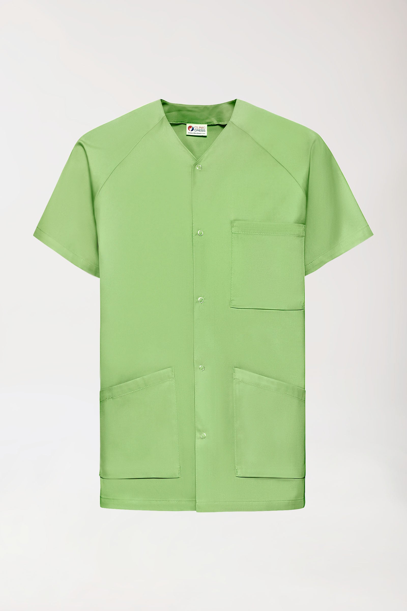 CORE Blouse Homme - Entièrement boutonnée vert pomme