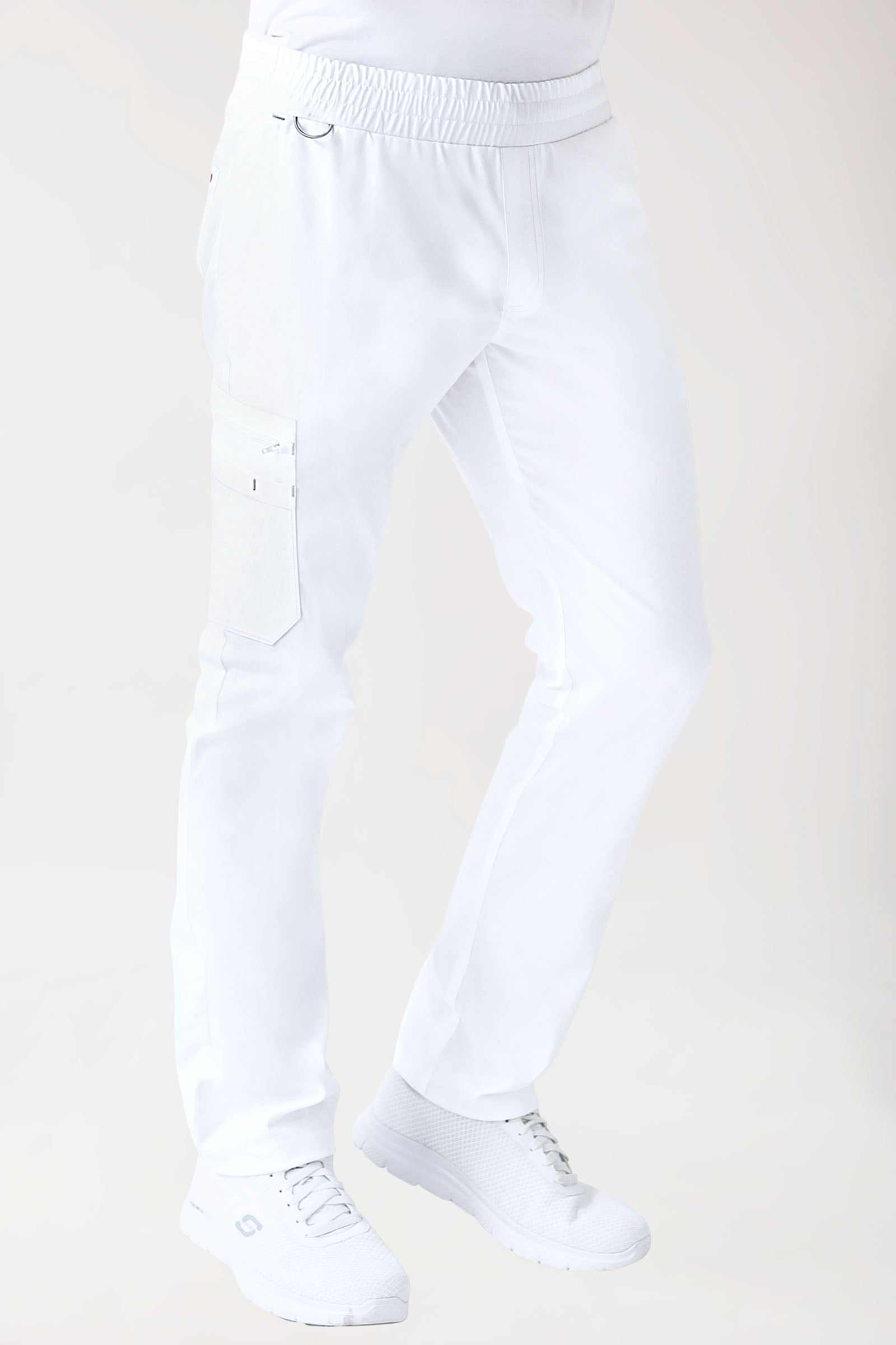 CLINIC STRETCH Pantalon Homme - blanc/gris