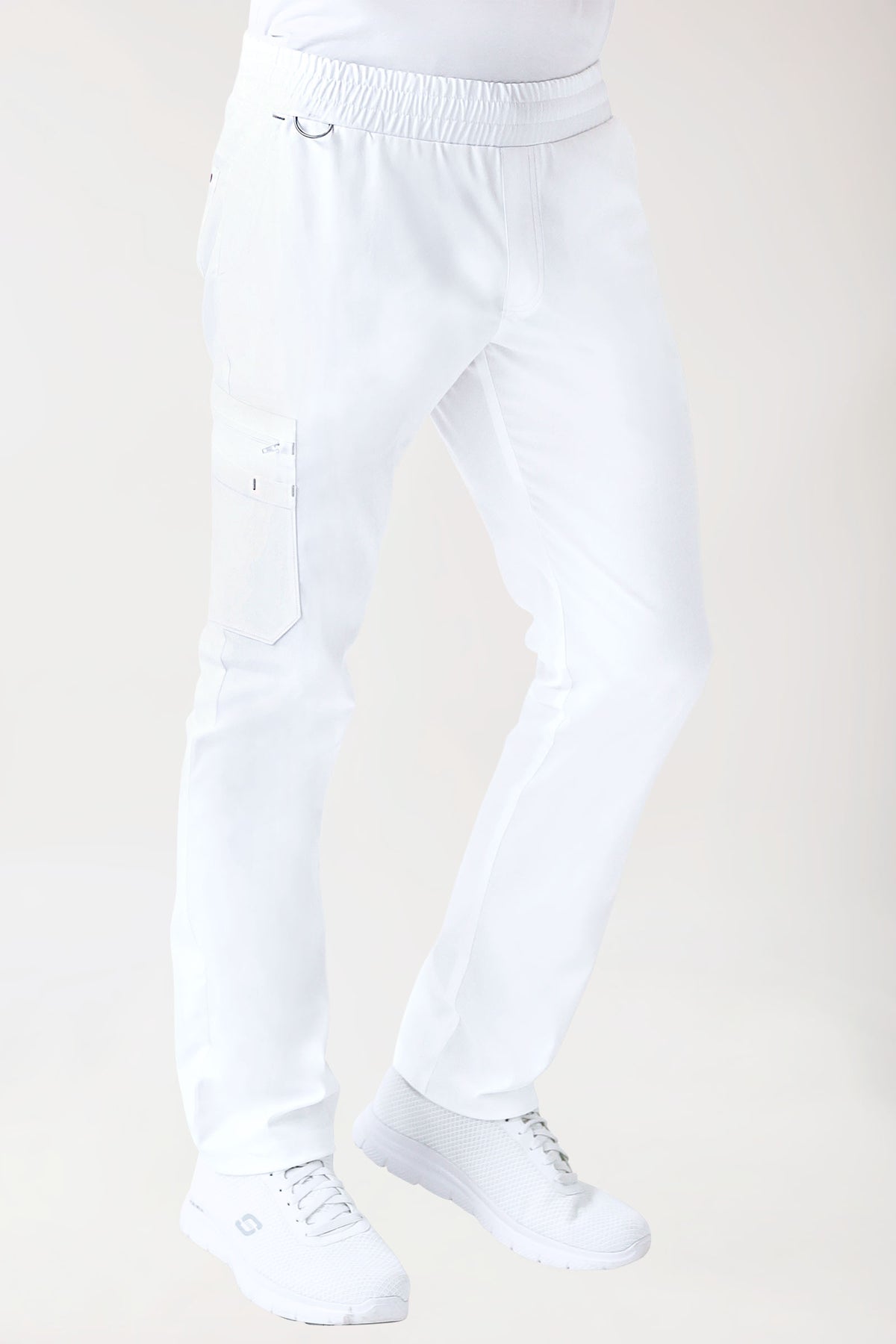 CLINIC STRETCH Pantalon Homme - blanc/gris