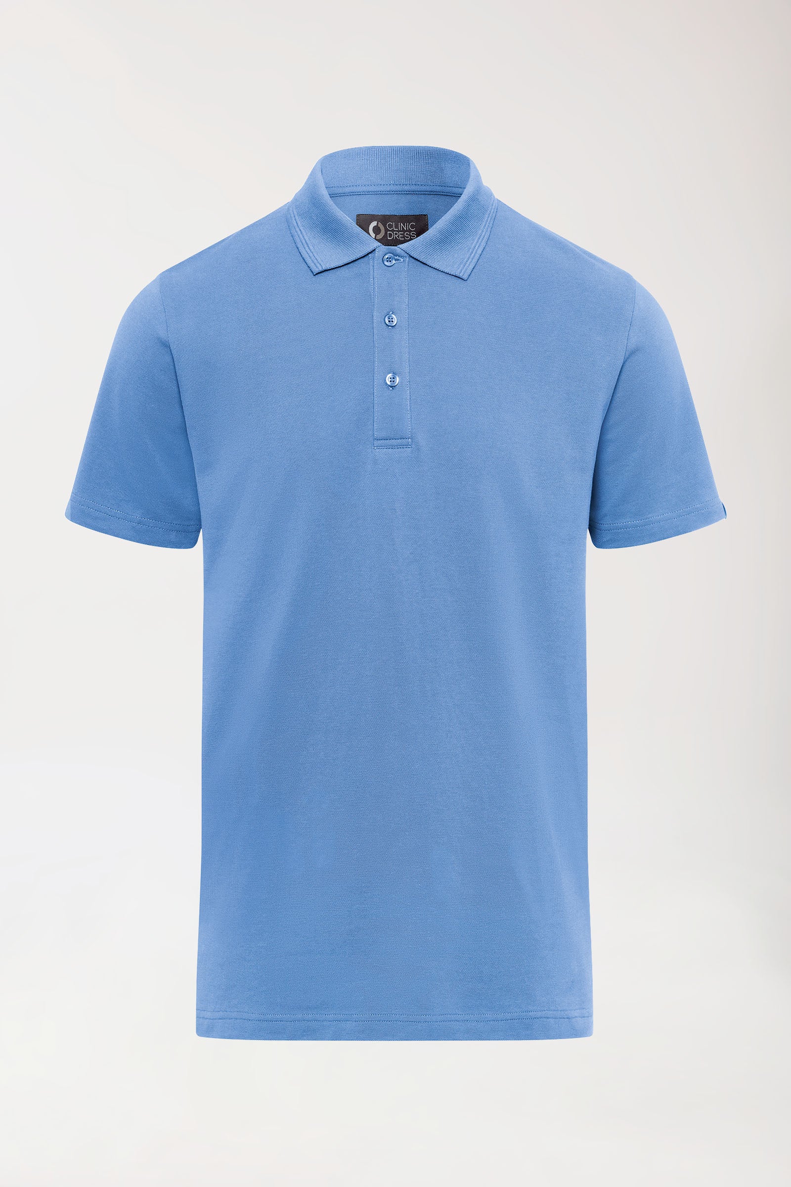 COMFY FLEX Shirt Stretch Homme - Col polo bleu ciel