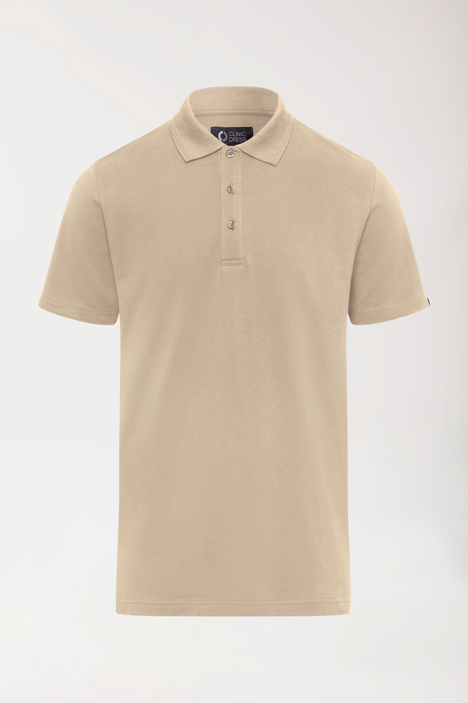 COMFY FLEX Shirt Stretch Homme - Col polo sable