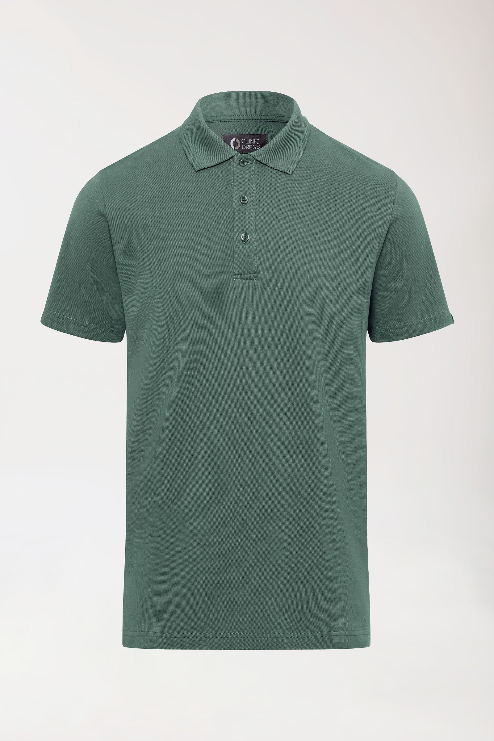 COMFY FLEX Shirt Stretch Homme - Col polo vert foncé