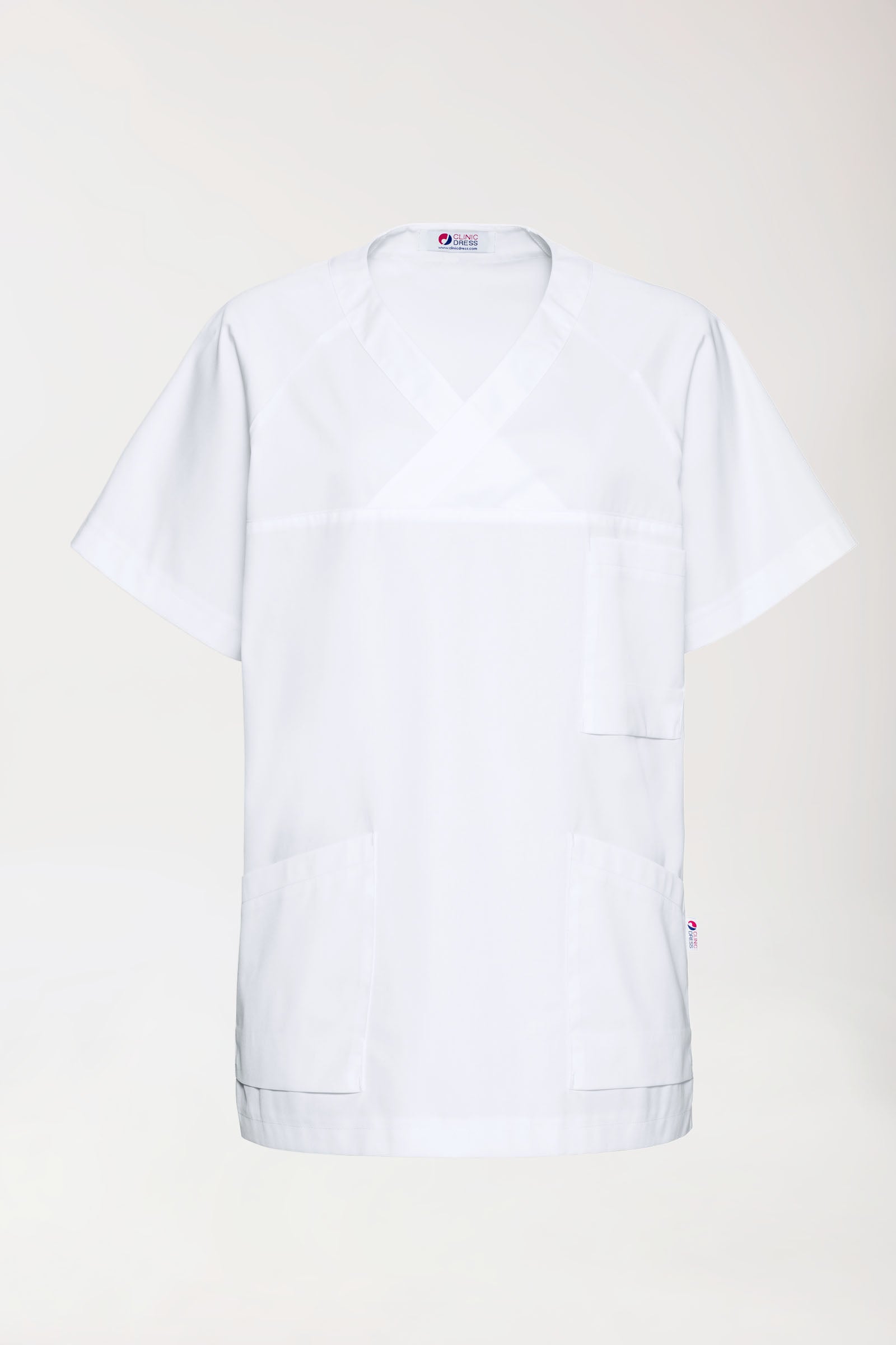 CORE Tunique Homme - Col V blanc