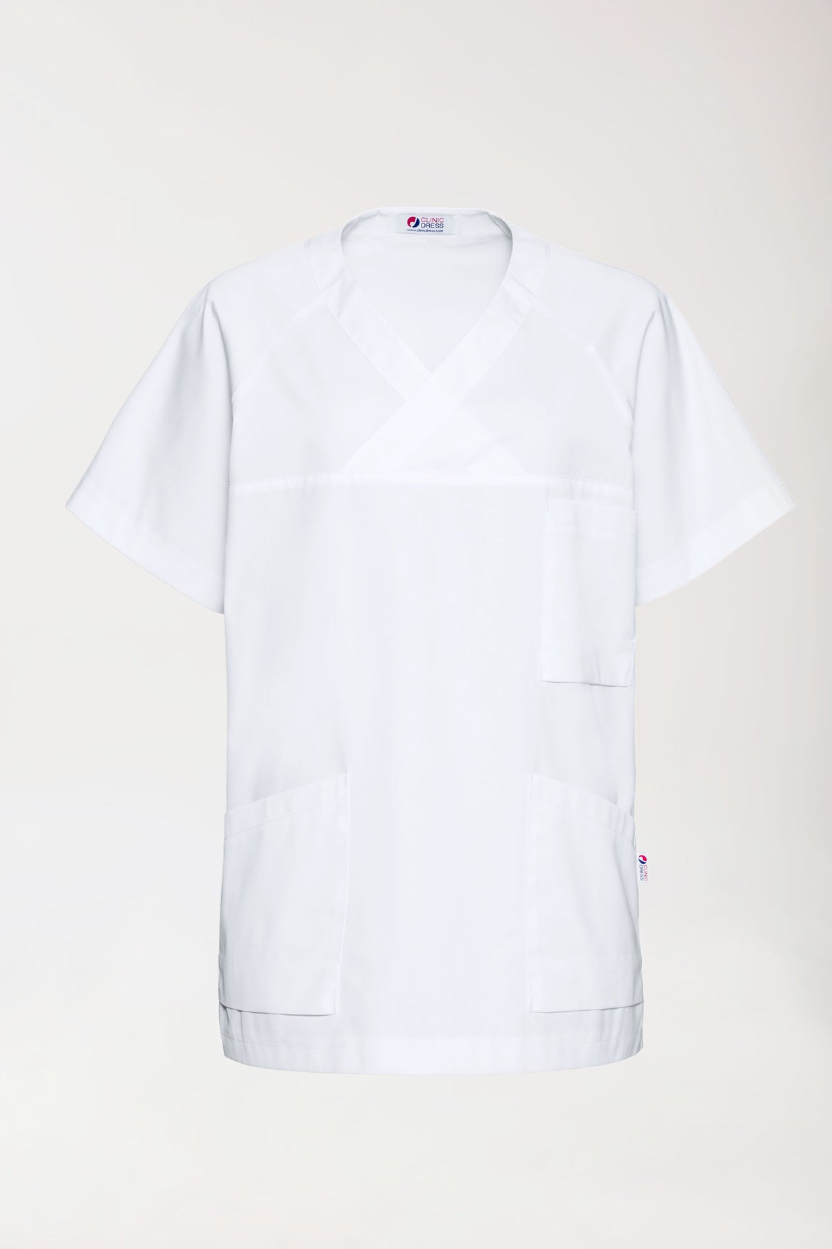 CORE Tunique Homme - Col V blanc