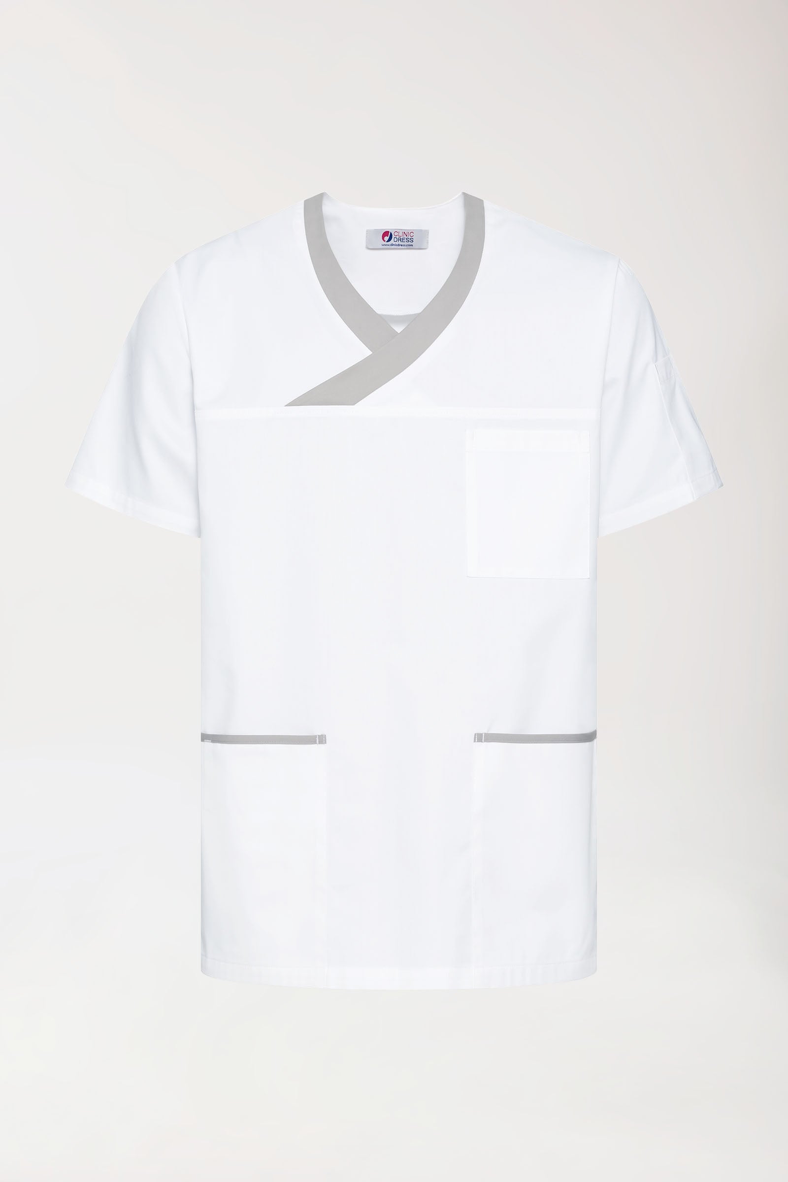 CORE Tunique Homme blanc, Vue de face 