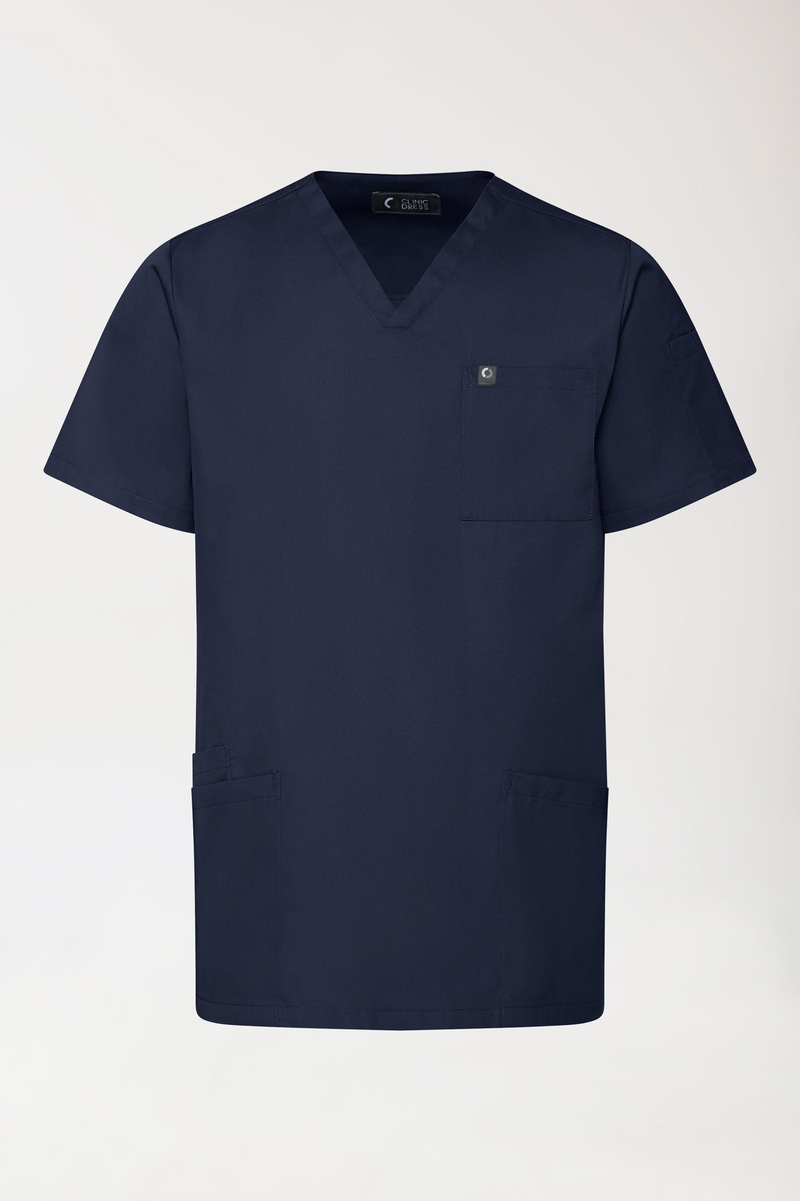 GREEN Tunique Stretch Homme - Décolleté V navy, Vue de face 
