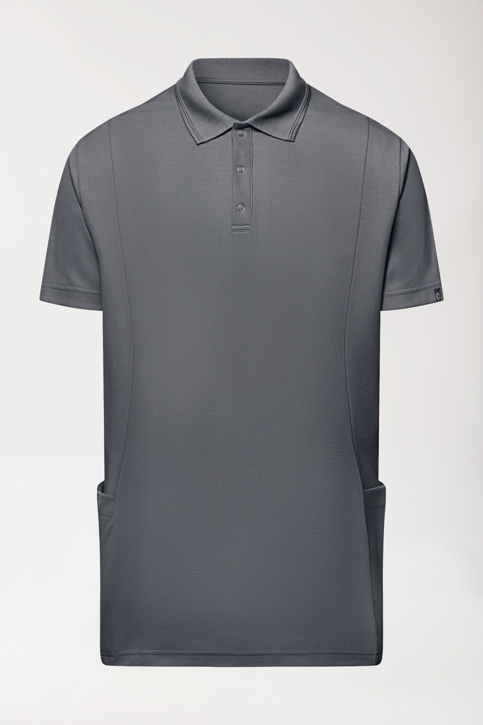 COMFY FLEX Tunique Stretch Homme - Col polo galet, Vue de face 