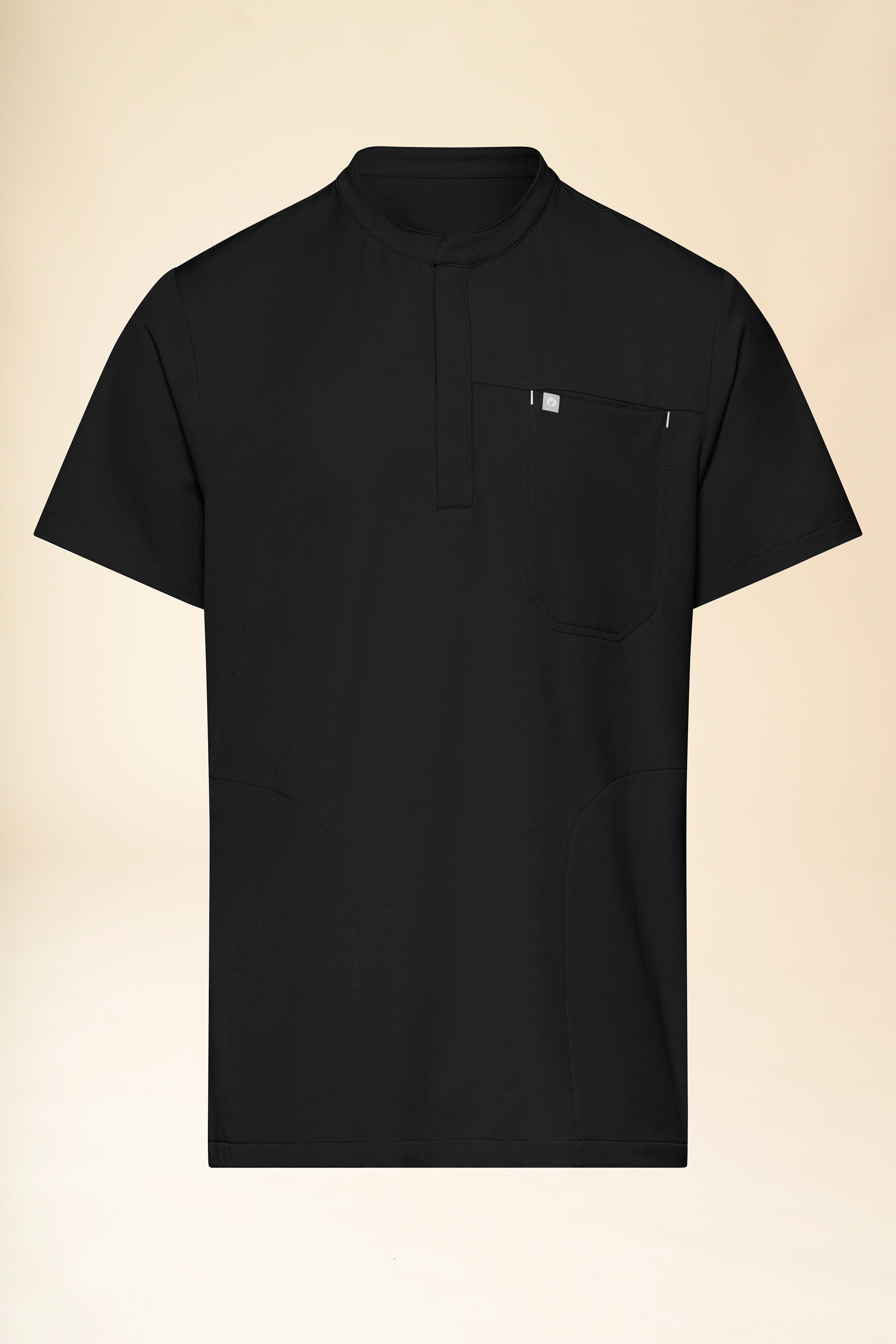 KAERE Tunique Homme - Col officier noir