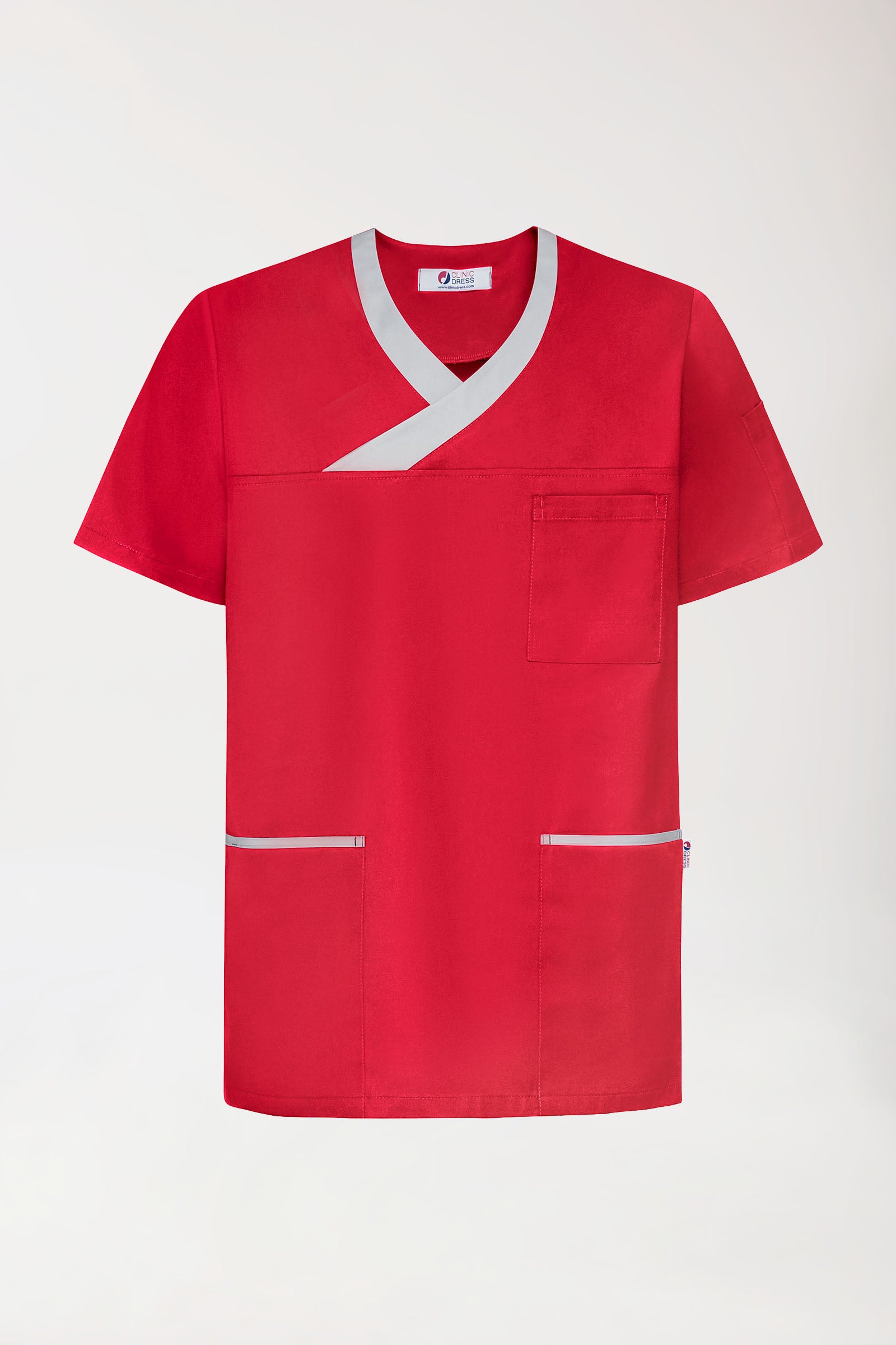 CORE Tunique Homme rouge/gris