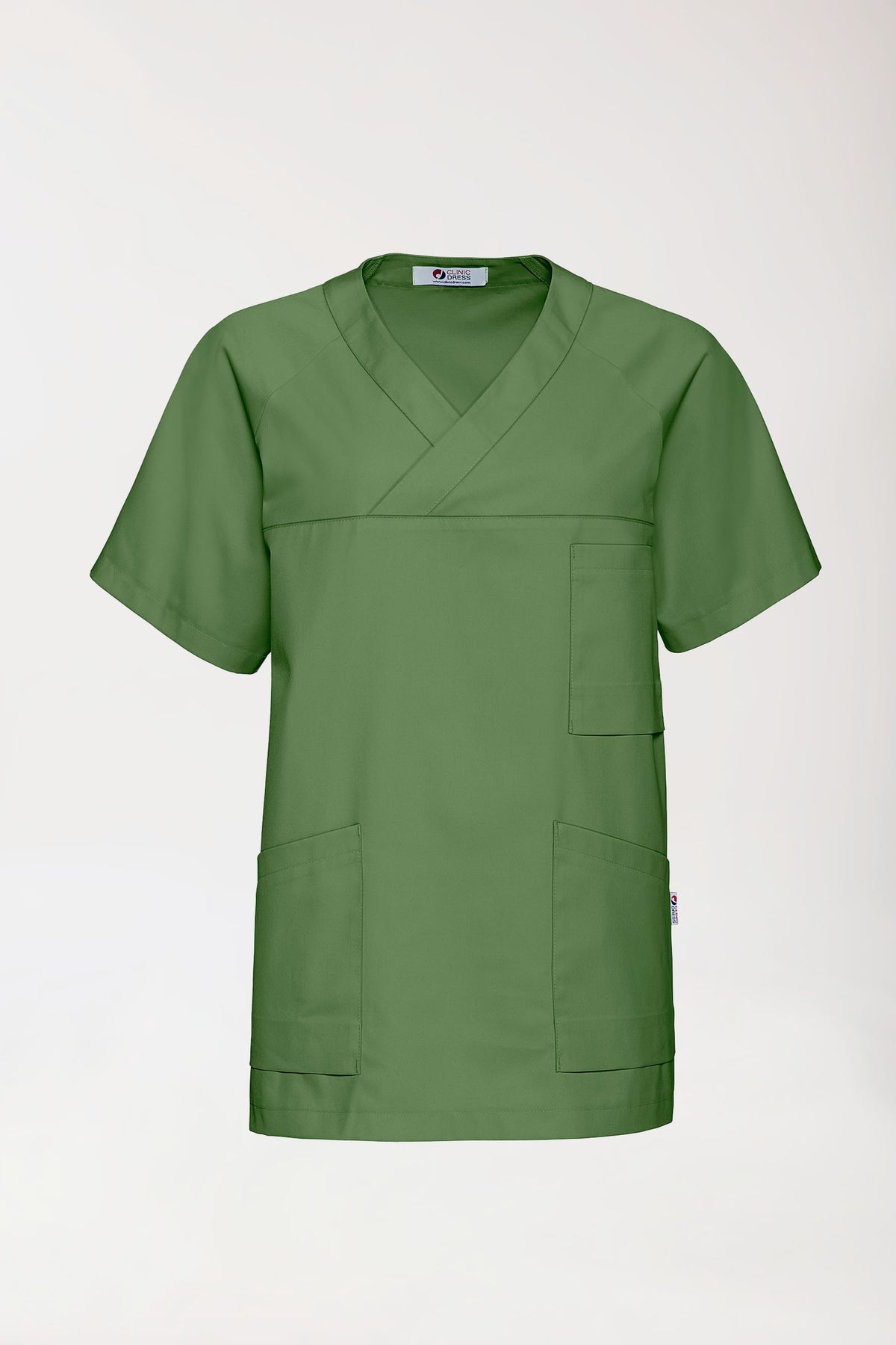 CORE Tunique Homme - Col V vert prairie, Vue de face 