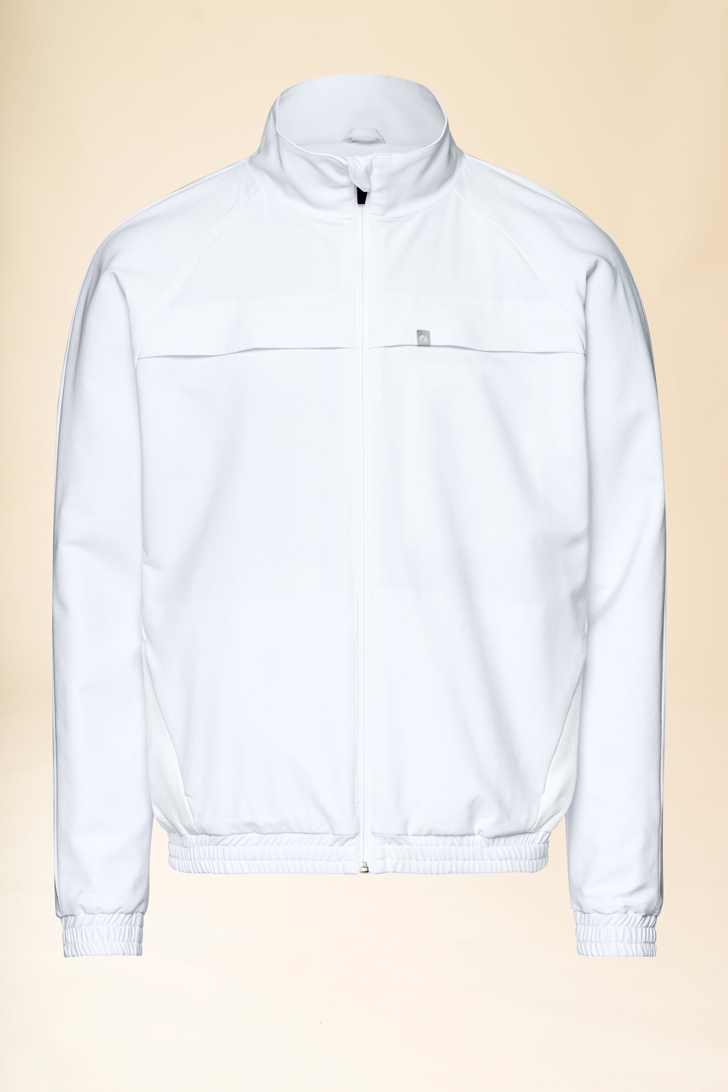 KAERE Veste blouson Homme - Poignet élastiqué blanc, Vue de face 