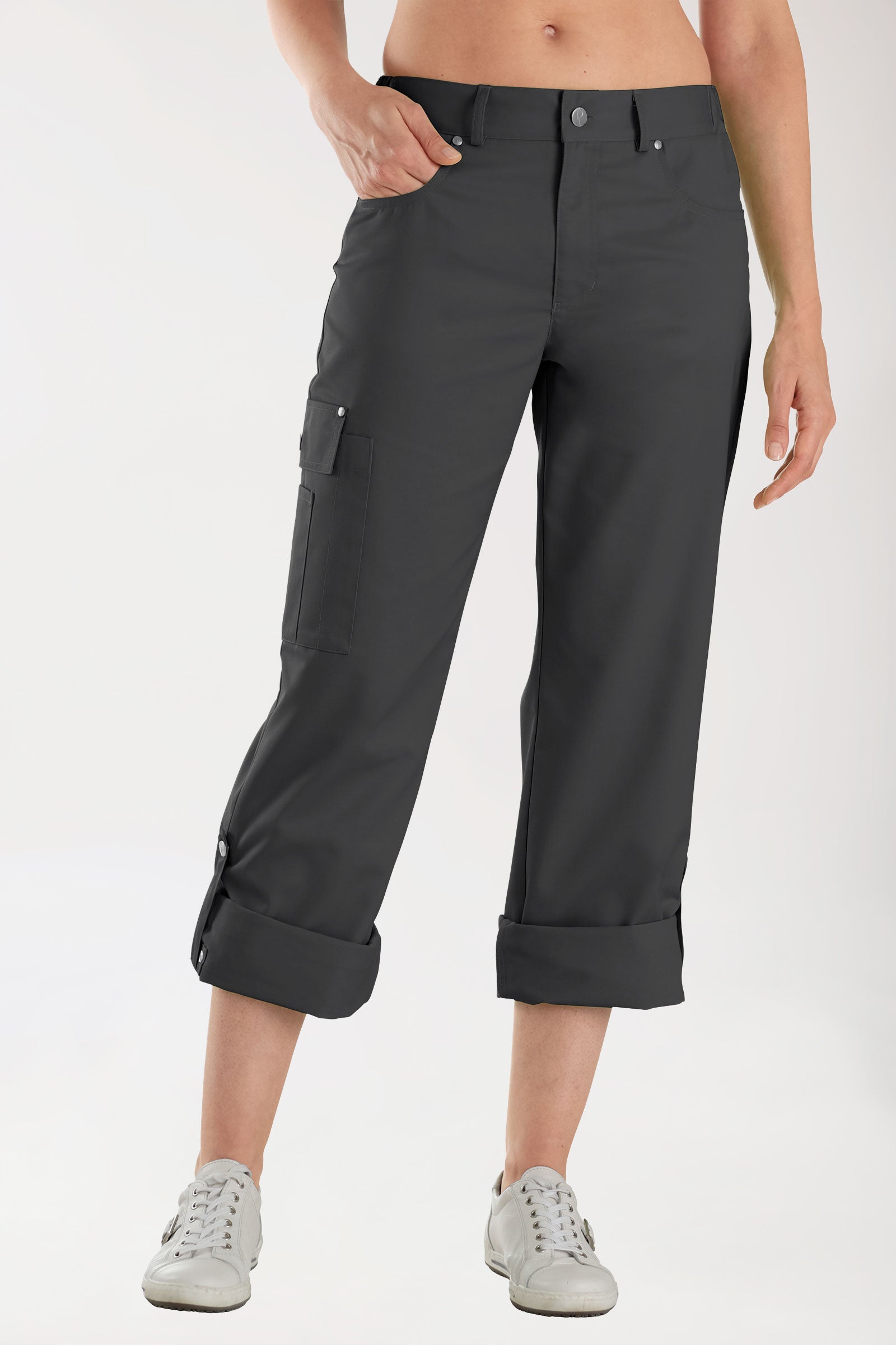 JUST STRONG Pantalon mixte - Ceinture partiellement élastiquée anthracite