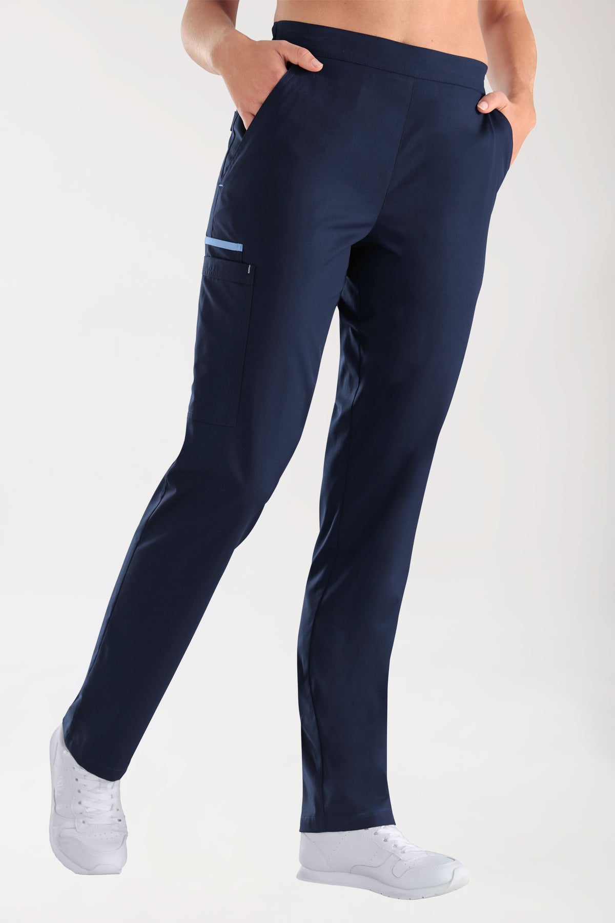 Pantalon bleu marine avec bleu ciel unisexe