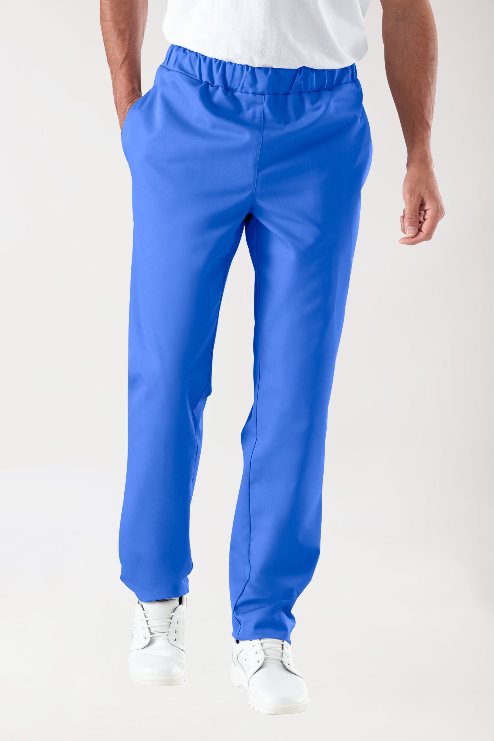 JUST STRONG Pantalon mixte - Ceinture élastiquée bleu roi
