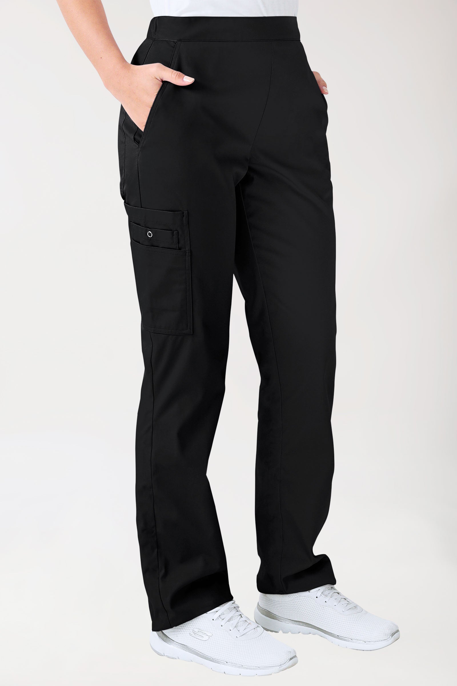 CLINIC STRETCH Pantalon mixte - Poche sur la jambe noir