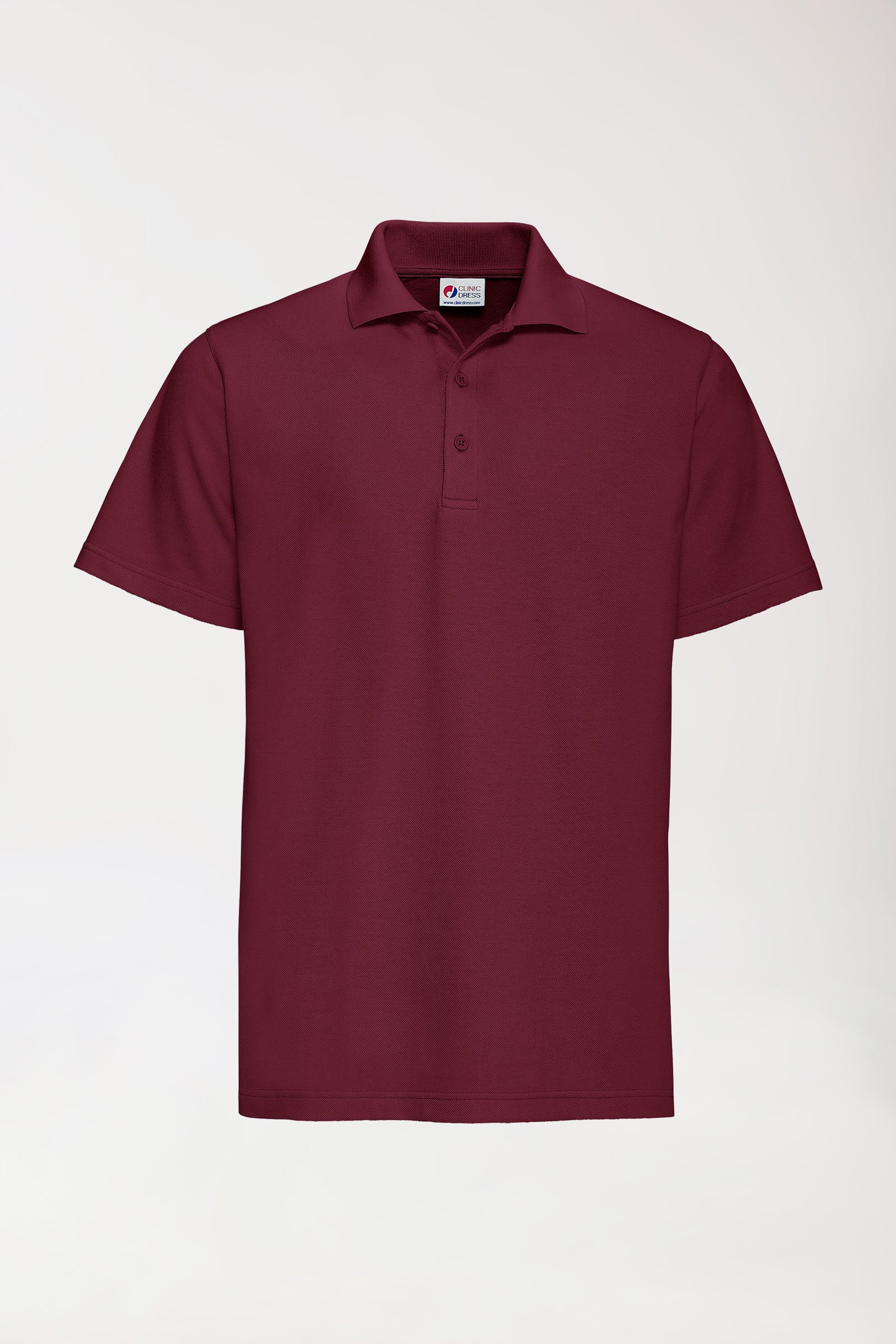 CORE Shirt mixte - Col polo bordeaux