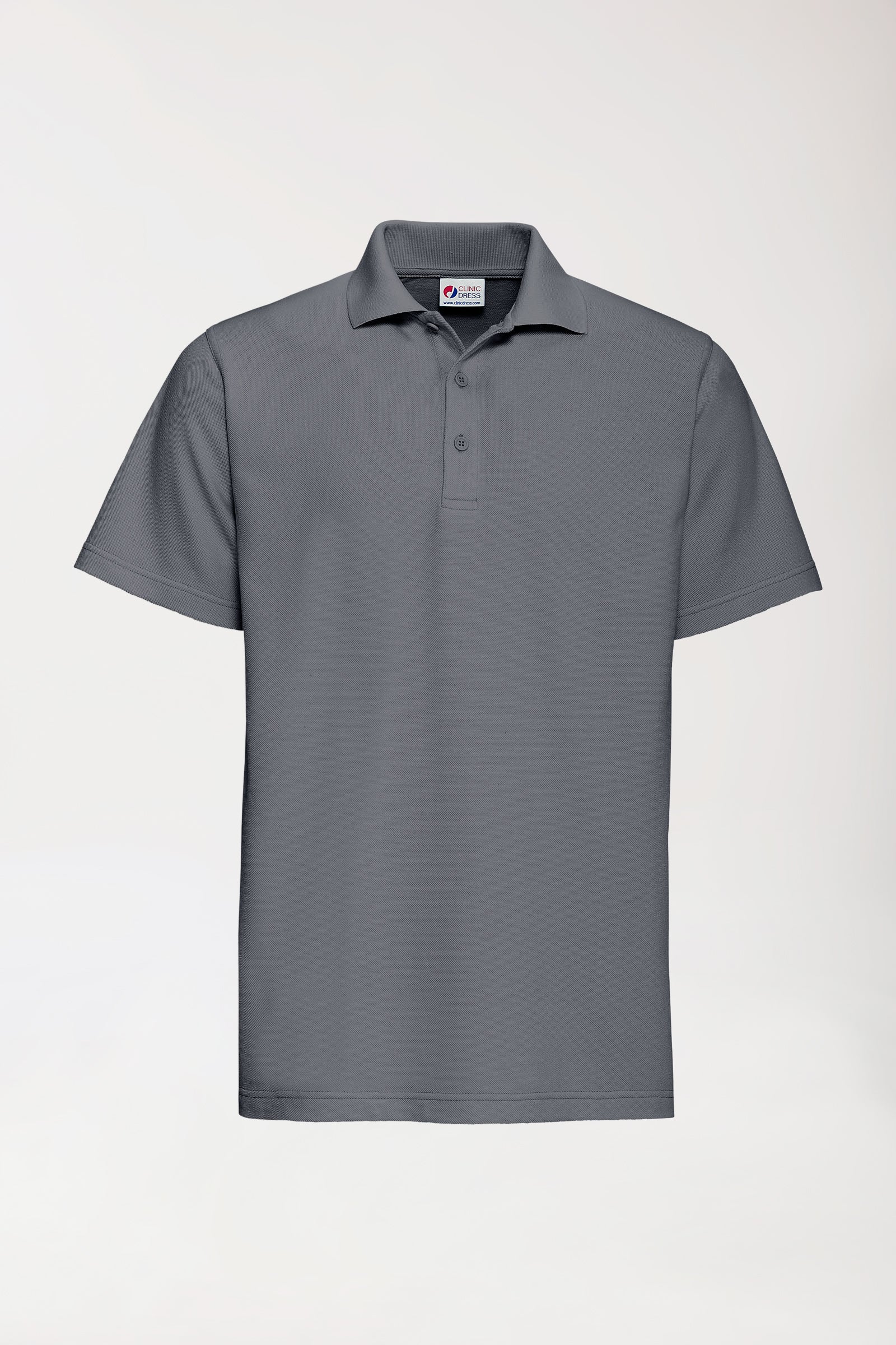 CORE Shirt mixte - Col polo gris granit