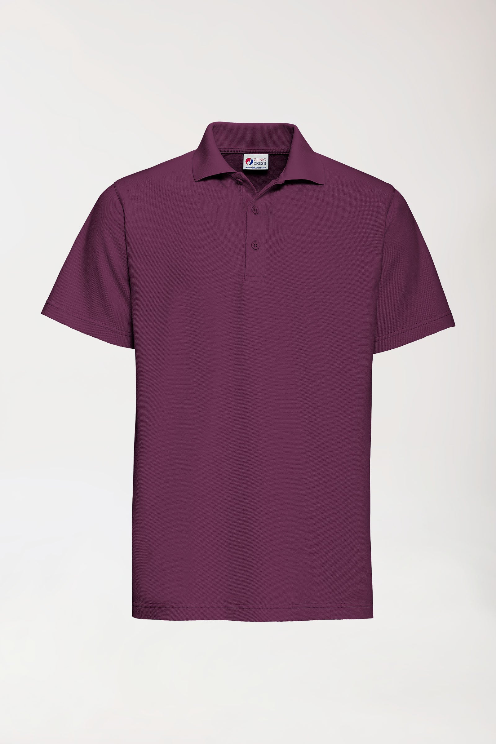 CORE Shirt mixte - Col polo prune