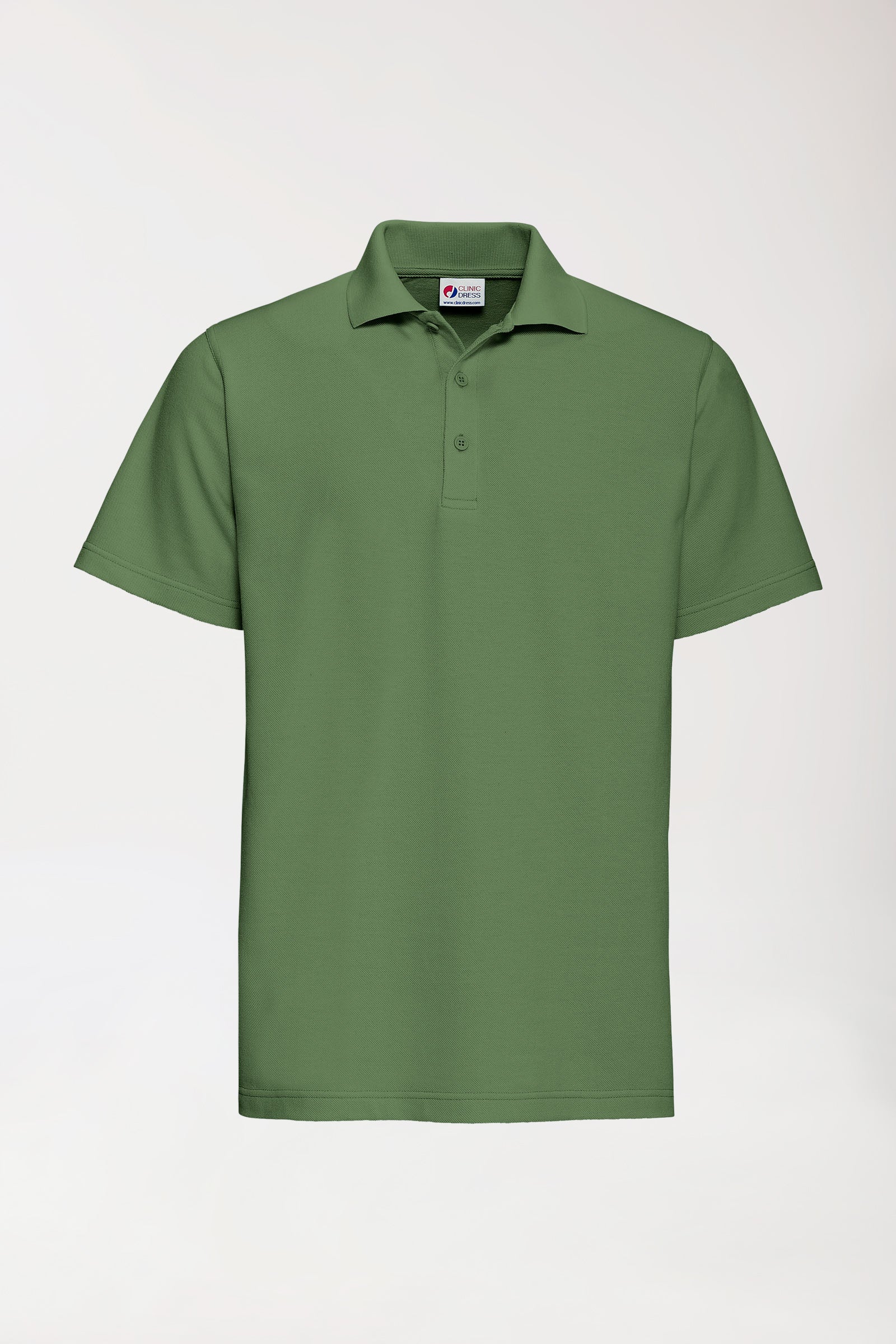 CORE Shirt mixte - Col polo vert prairie