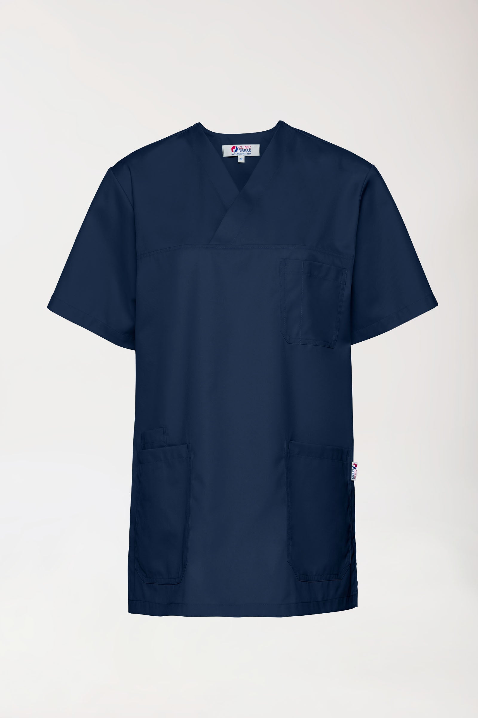 Tunique bleu marine col en V