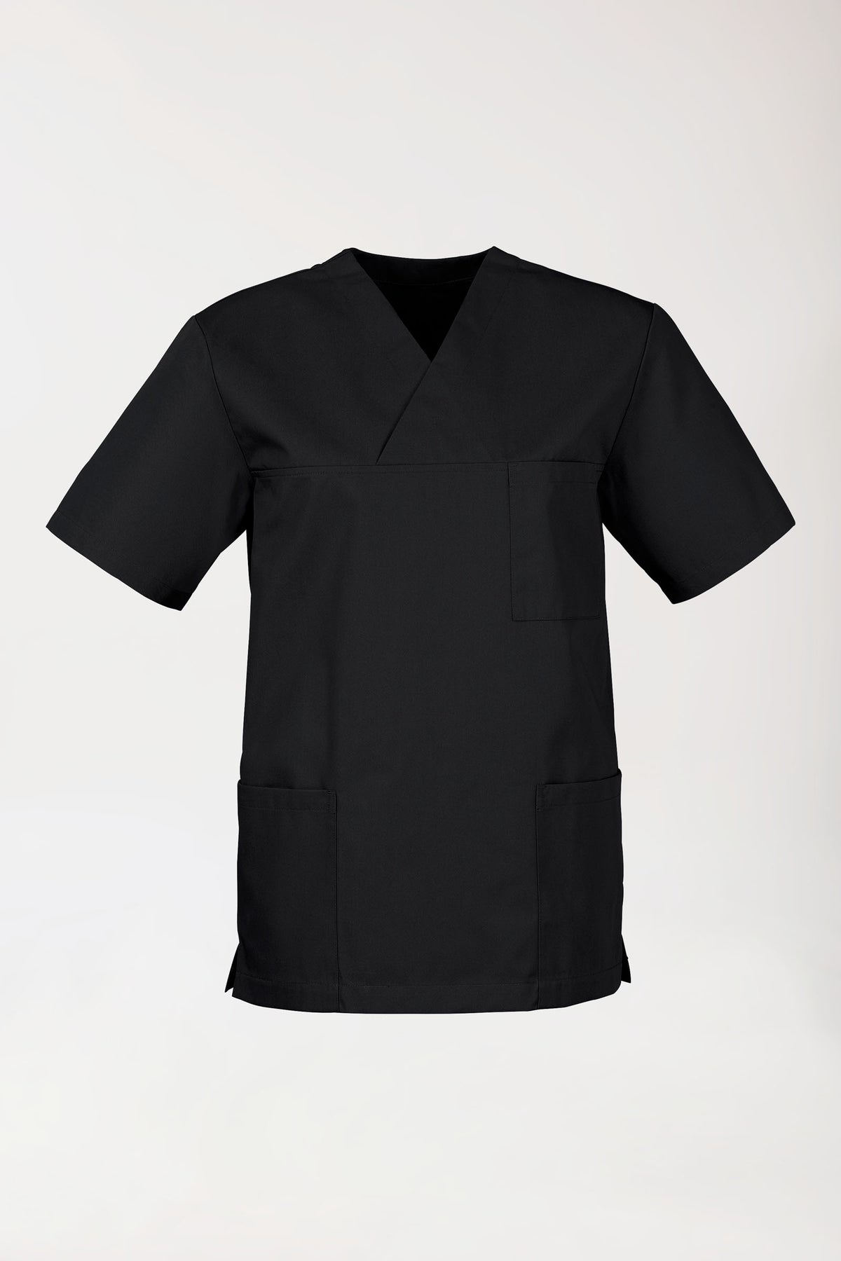 Tunique Stretch Homme - Décolleté V noir, Vue de face 