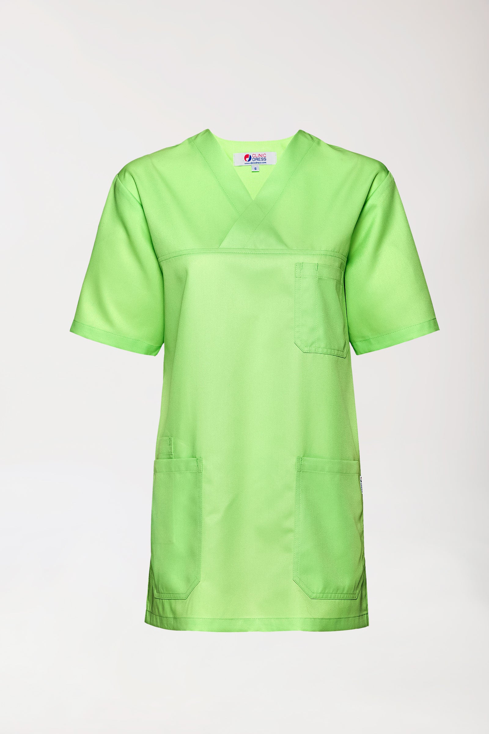 Tunique vert pomme col en V