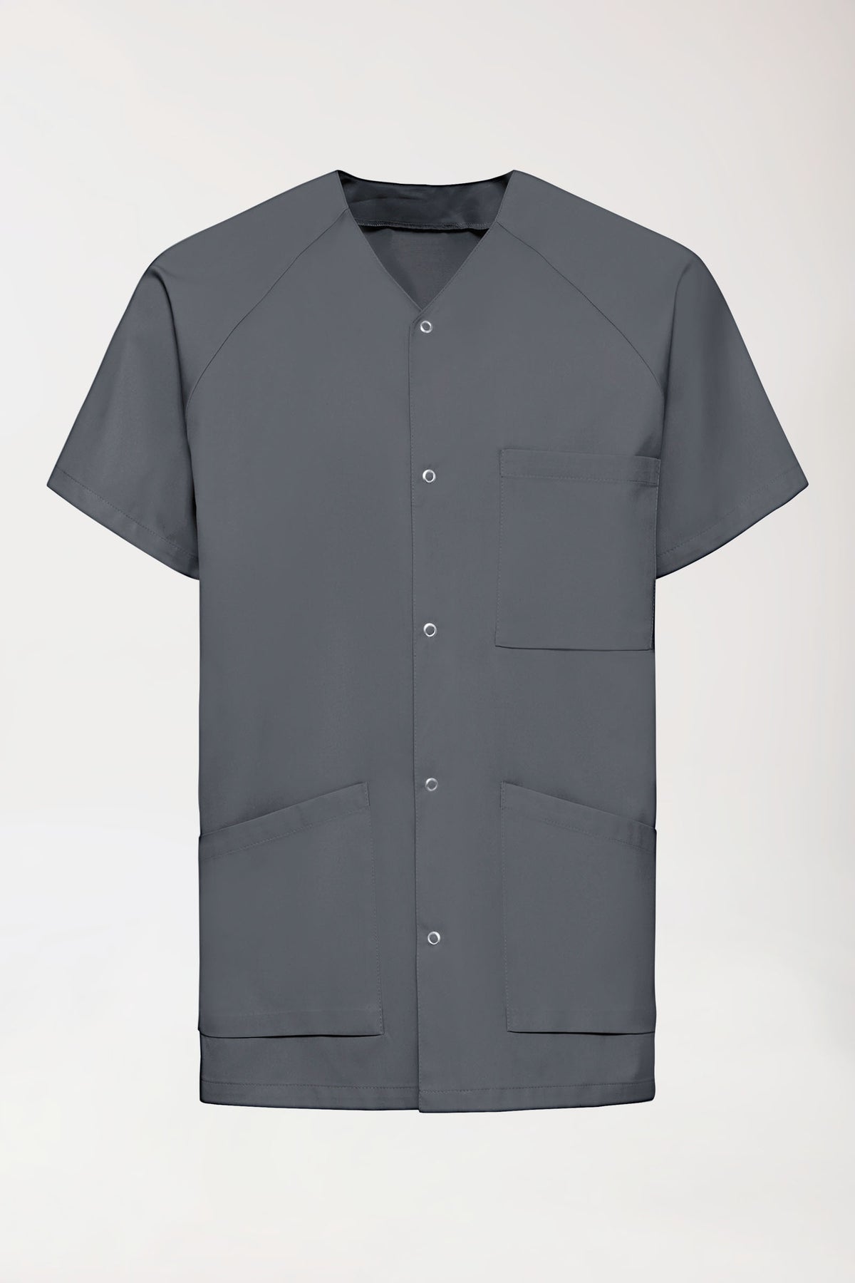 LA Blouse médicale homme - patte pressions galet, Vue de face 