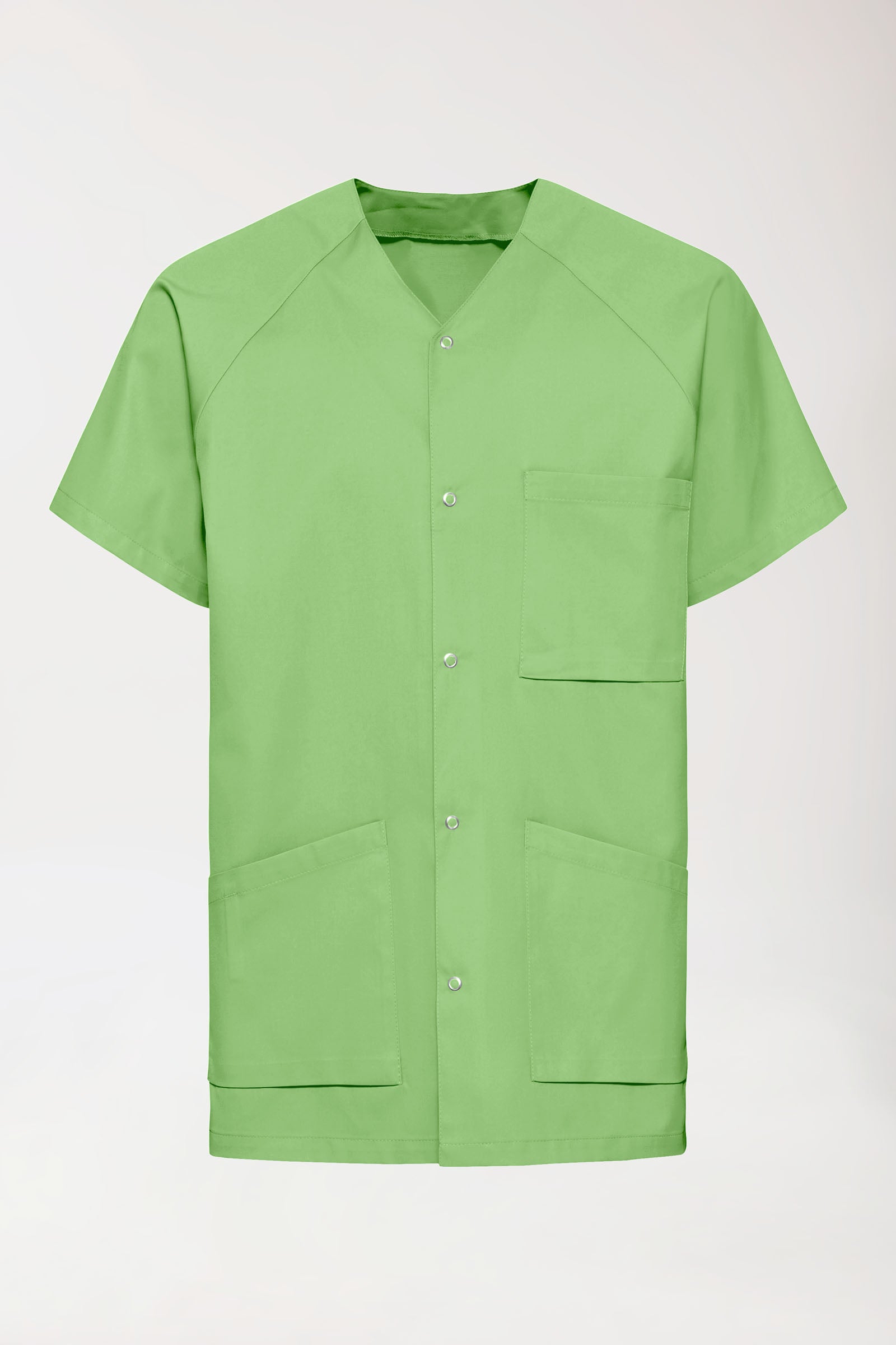 LA Blouse médicale homme - patte pressions vert pomme