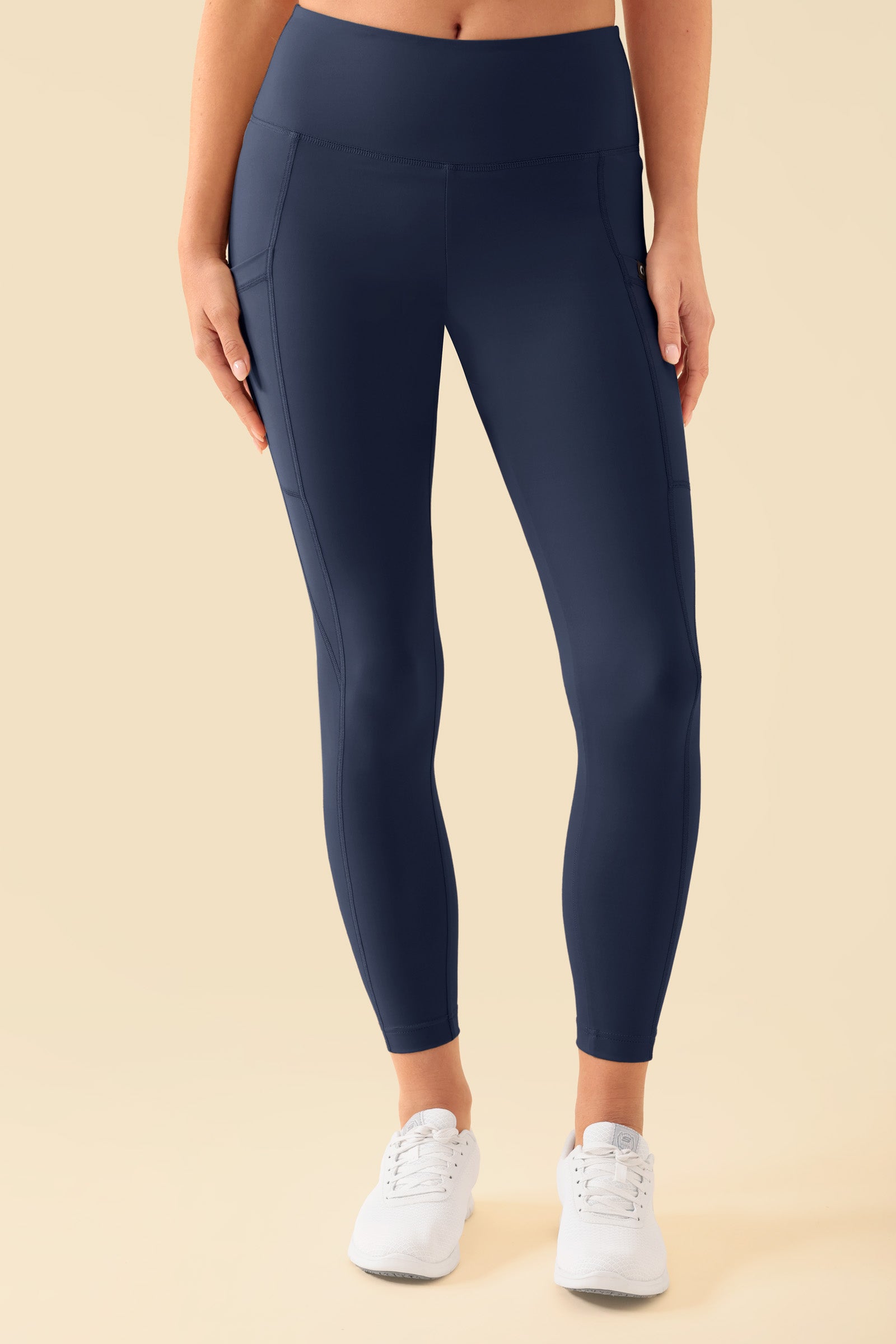 KAERE Leggings Femme - super élastique navy