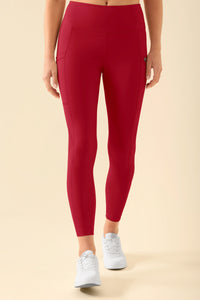 KAERE Leggings Femme - super élastique rouge