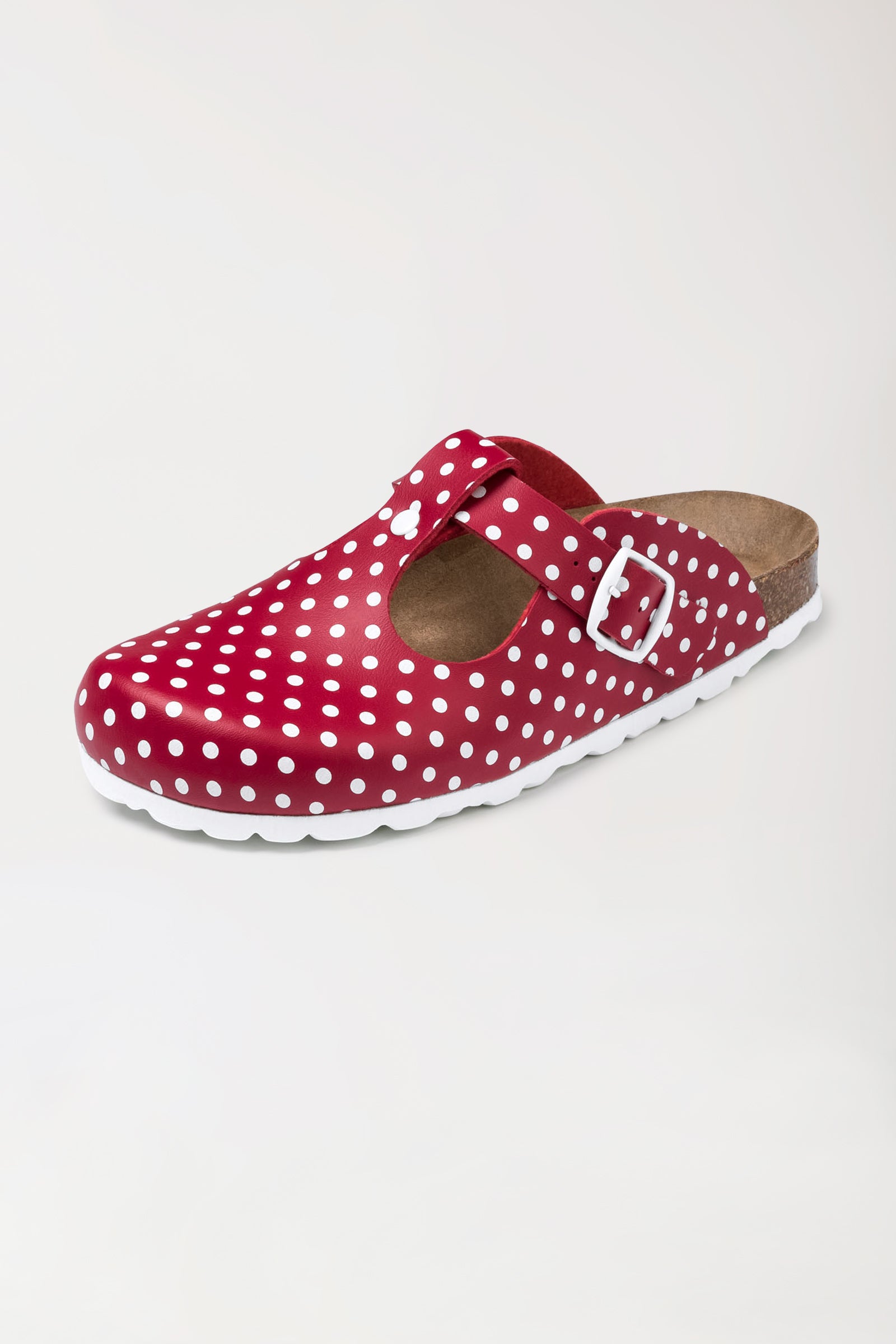 Sabots Femme rouge/blanc