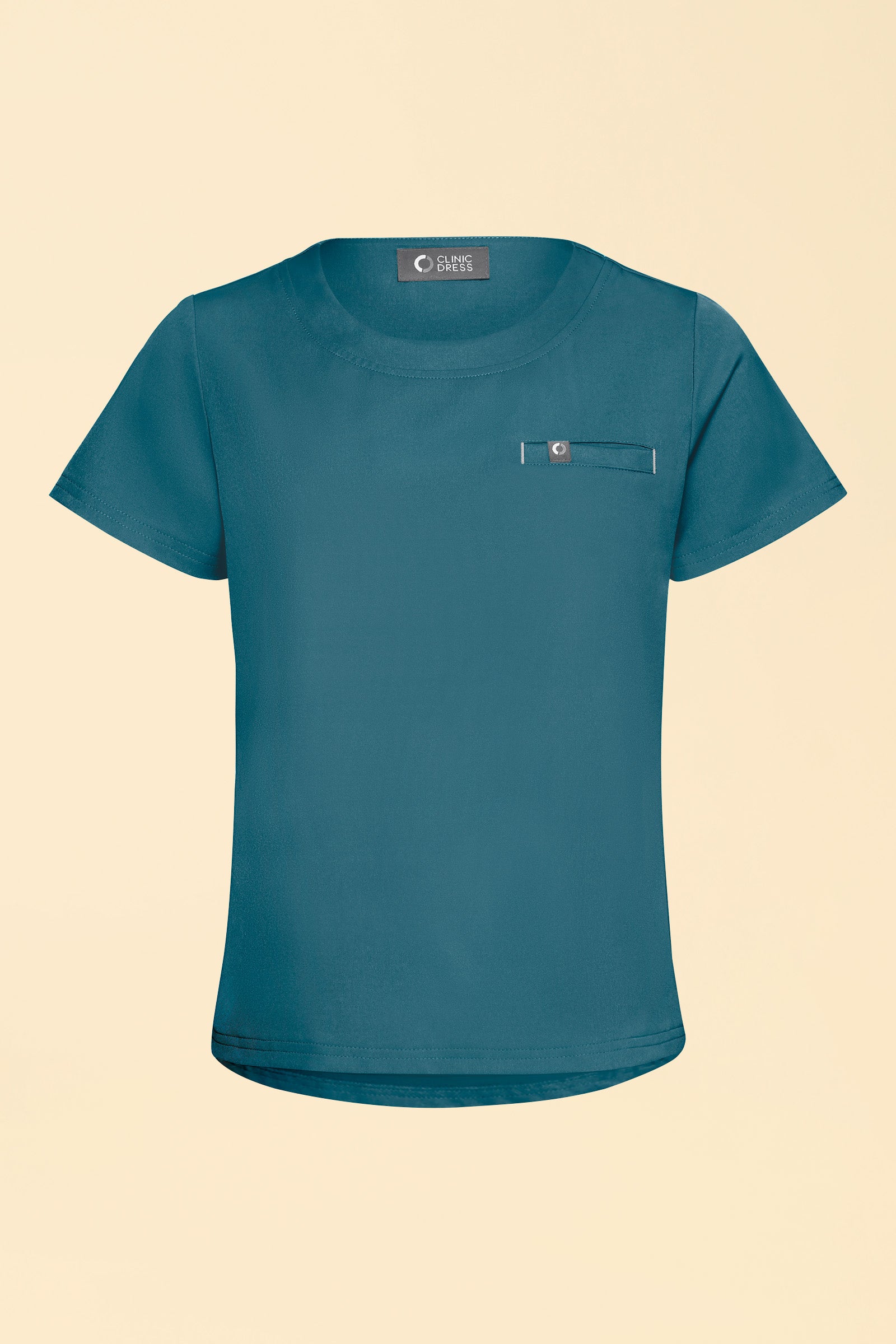 KAERE T-shirt Femme - Encoloure ronde pétrole, Vue de face 