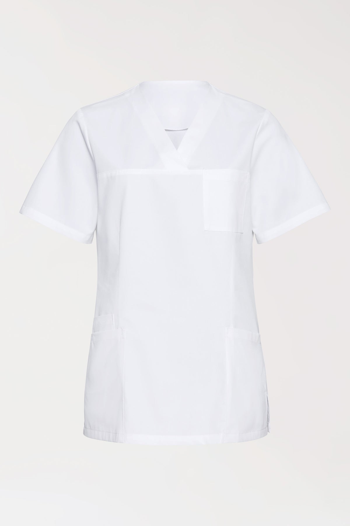 TENCEL™ Tunique Femme - Décolleté V blanc, Vue de face 