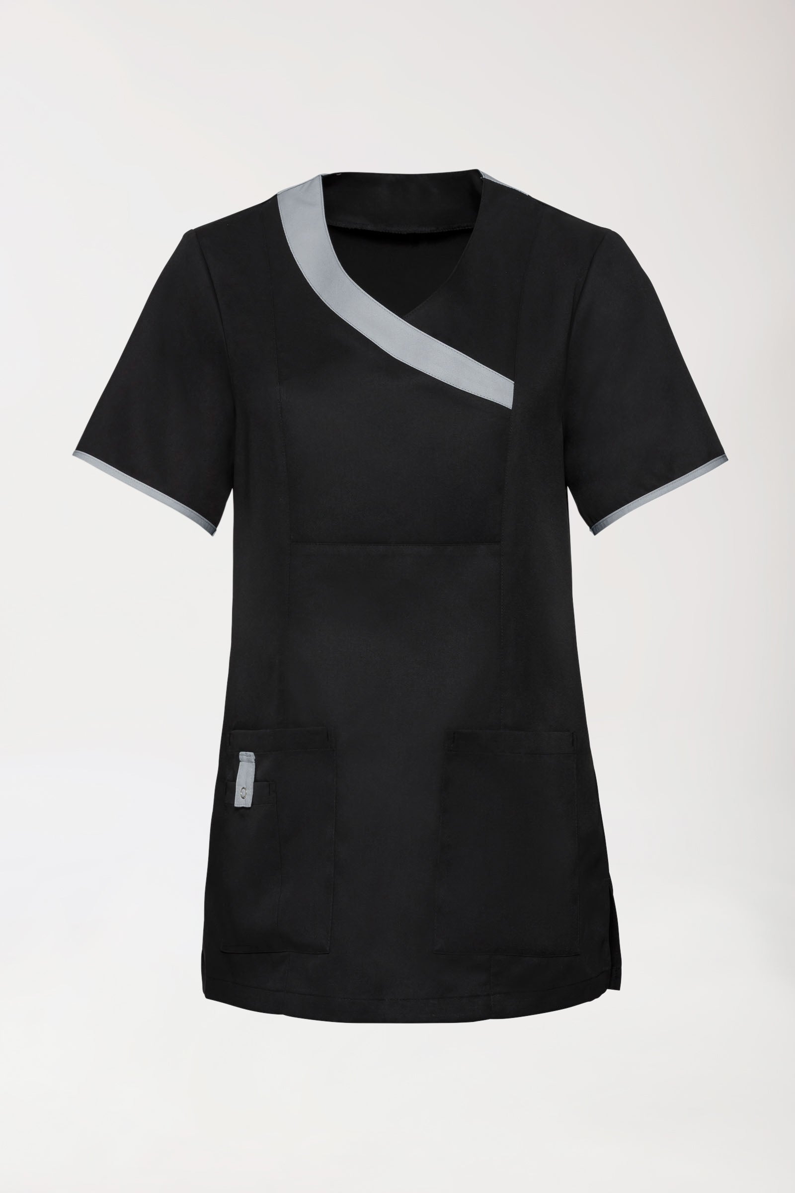 Tunique femme noir gris perle