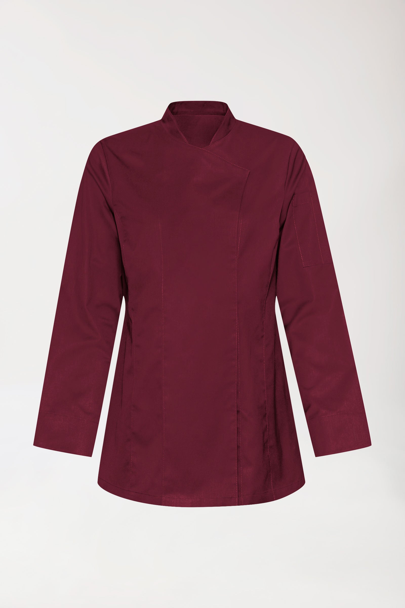 Gastro Veste de cuisine Femme - Manche longue bordeaux