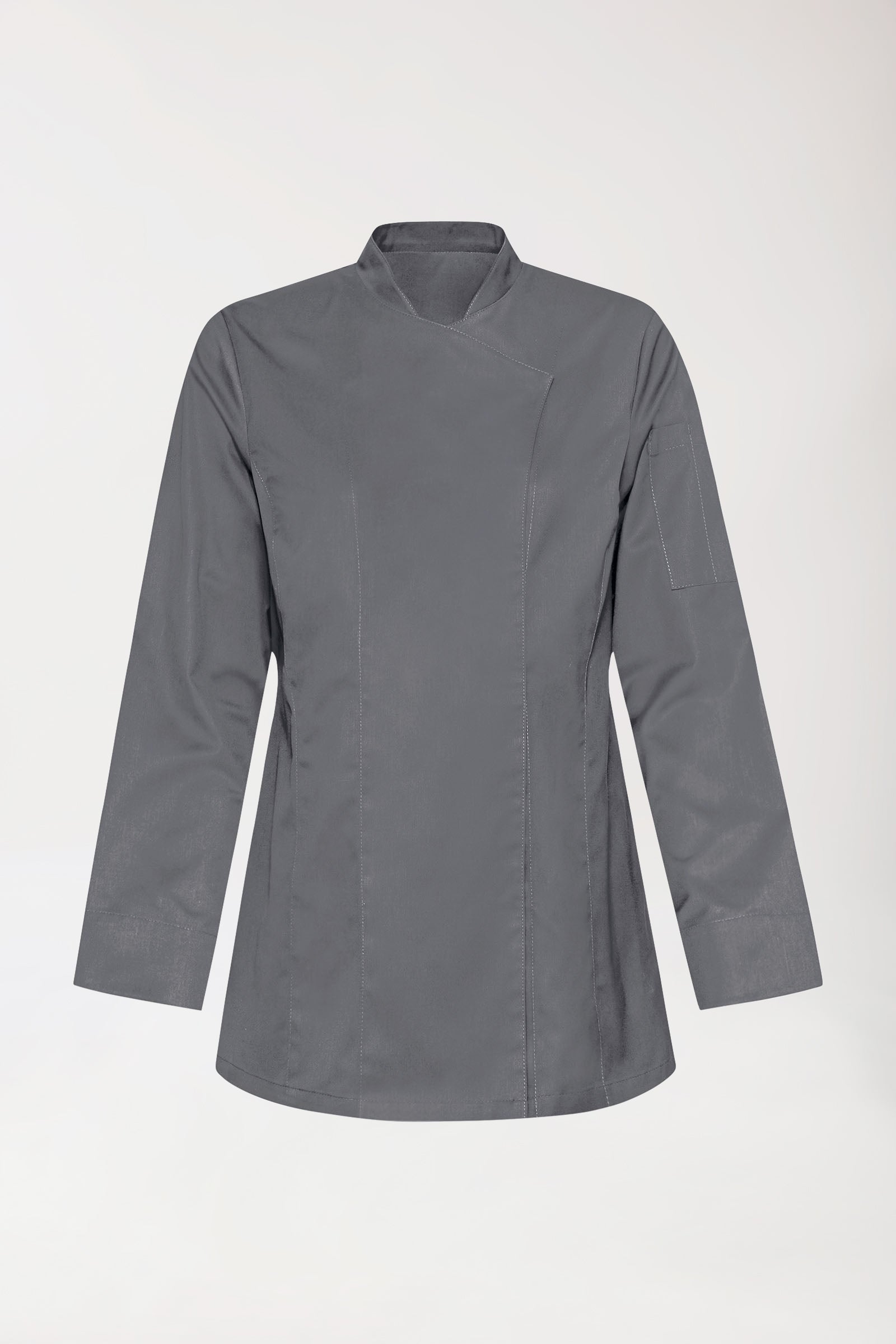 Gastro Veste de cuisine Femme - Manche longue gris granit