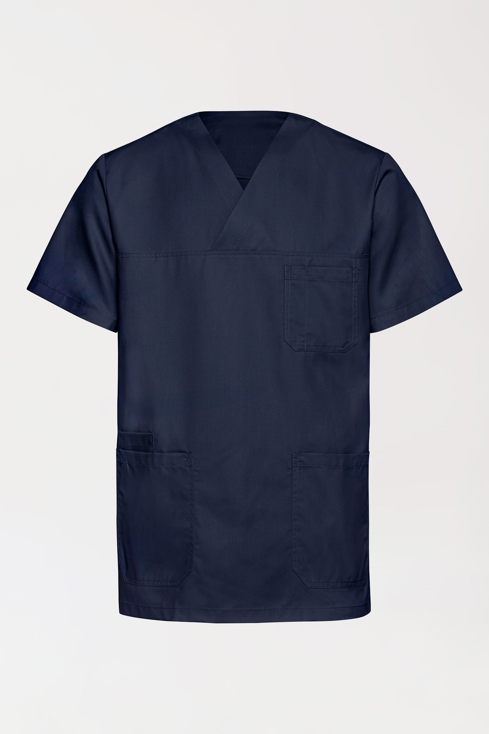 TENCEL™ Tunique Homme - Col V navy, Vue de face 