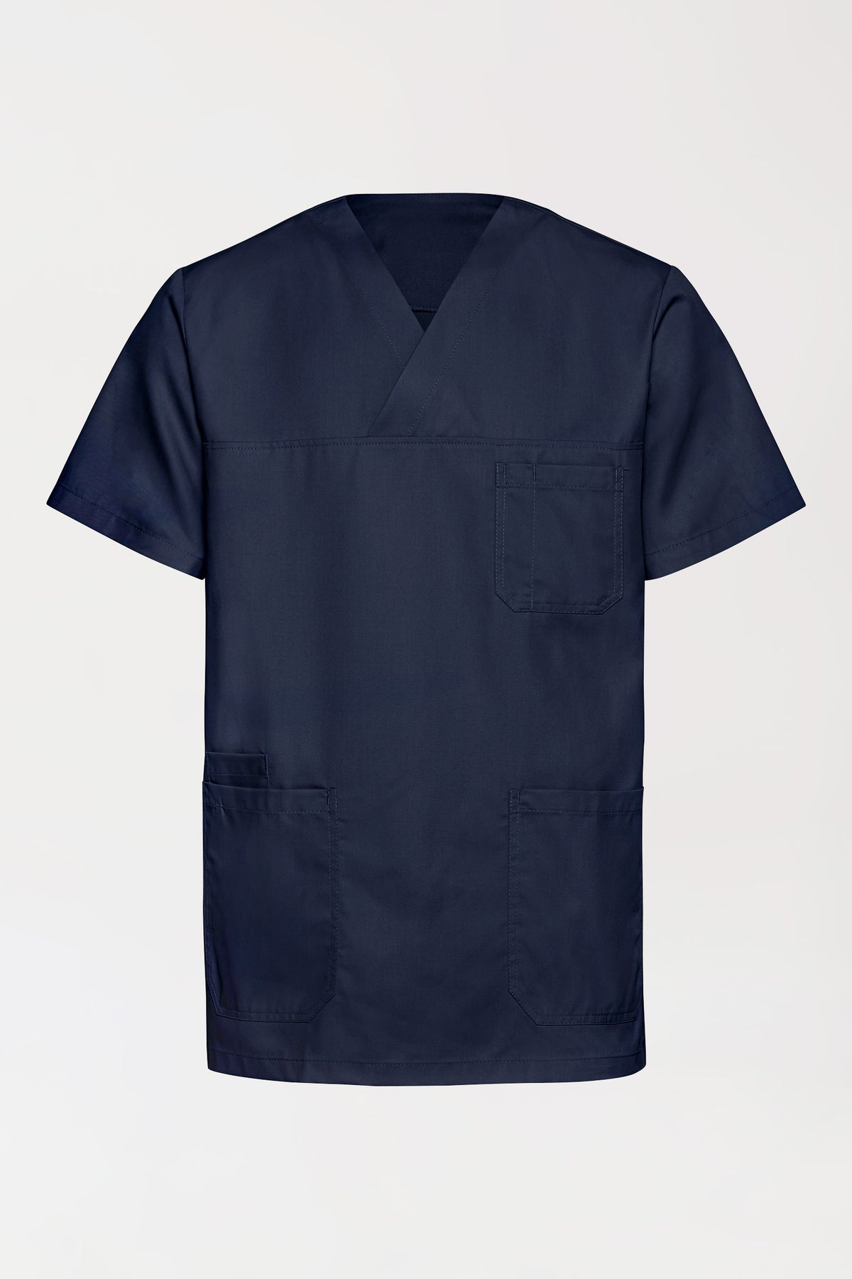 TENCEL™ Tunique Homme - Col V navy, Vue de face 