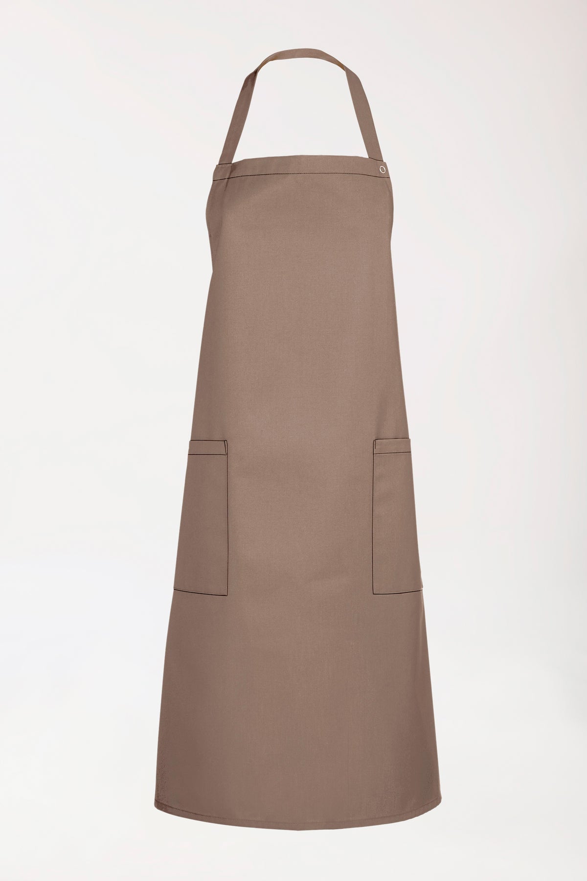 Gastro Tablier chasuble mixte - Taille unique taupe, Vue de face 